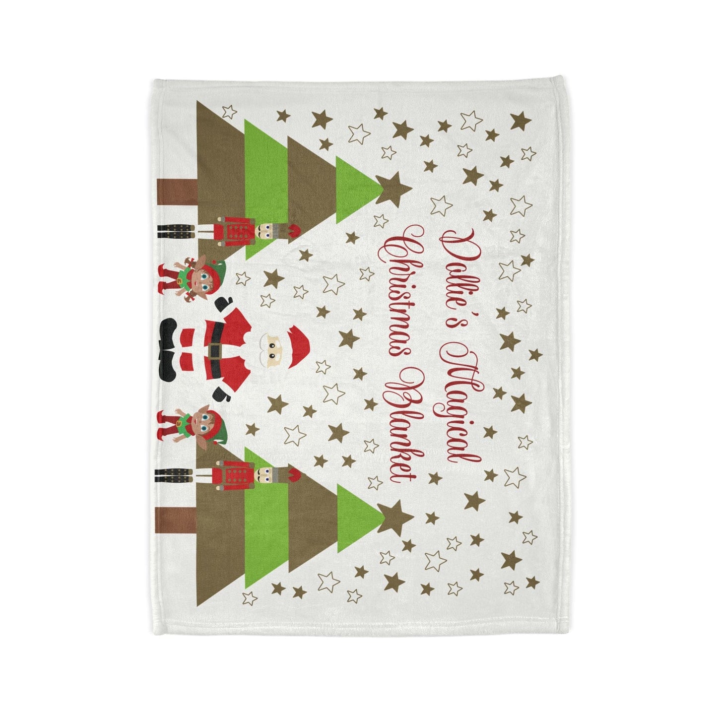 Printify Home Decor Personalised Polyester Christmas Cute Characters Blanket