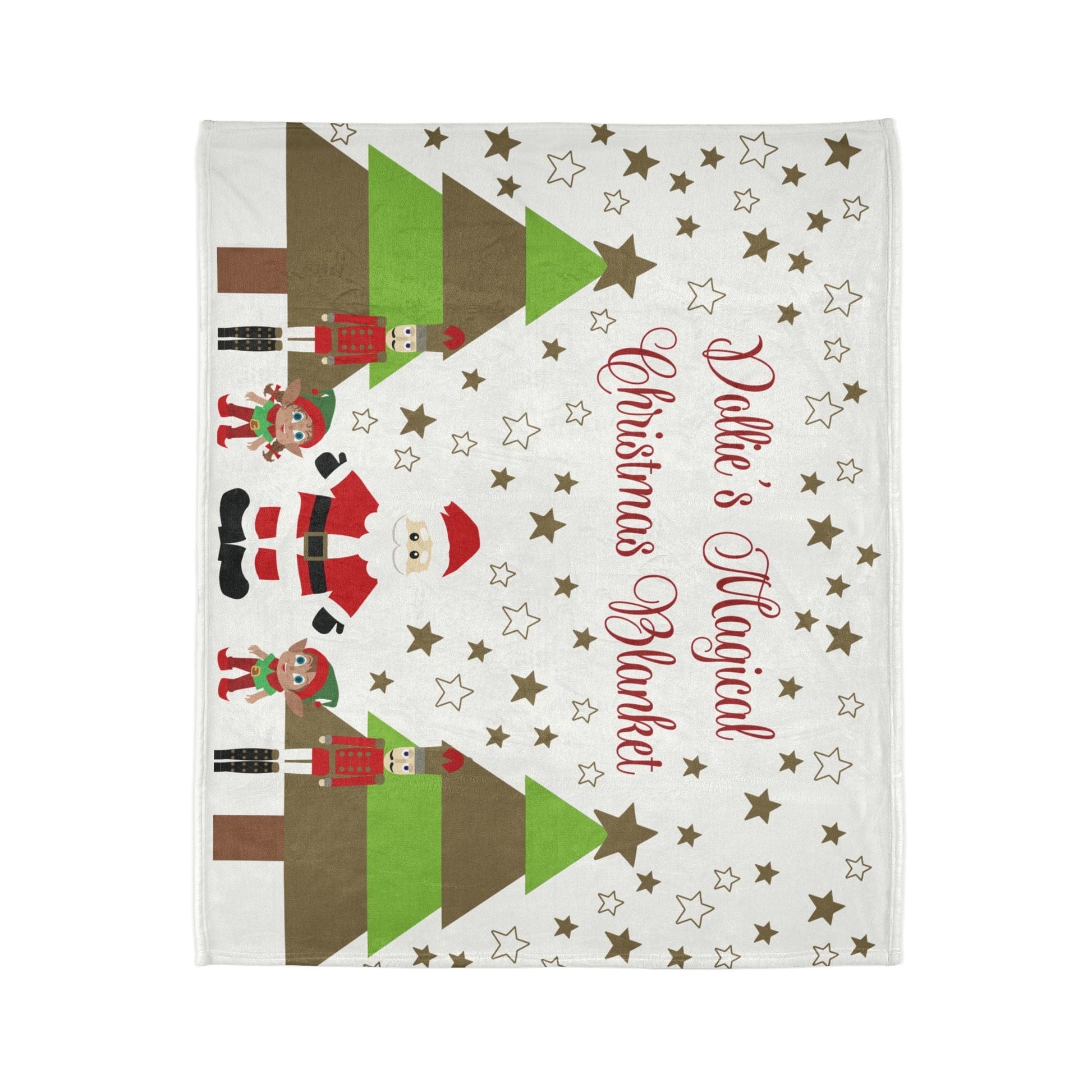 Printify Home Decor Personalised Polyester Christmas Cute Characters Blanket