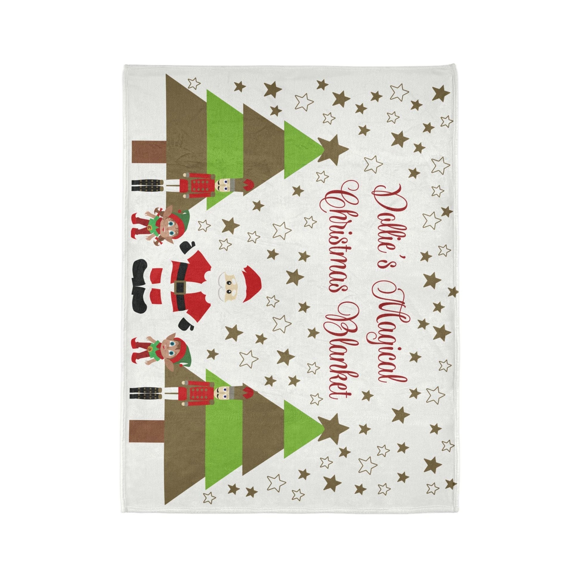 Printify Home Decor Personalised Polyester Christmas Cute Characters Blanket