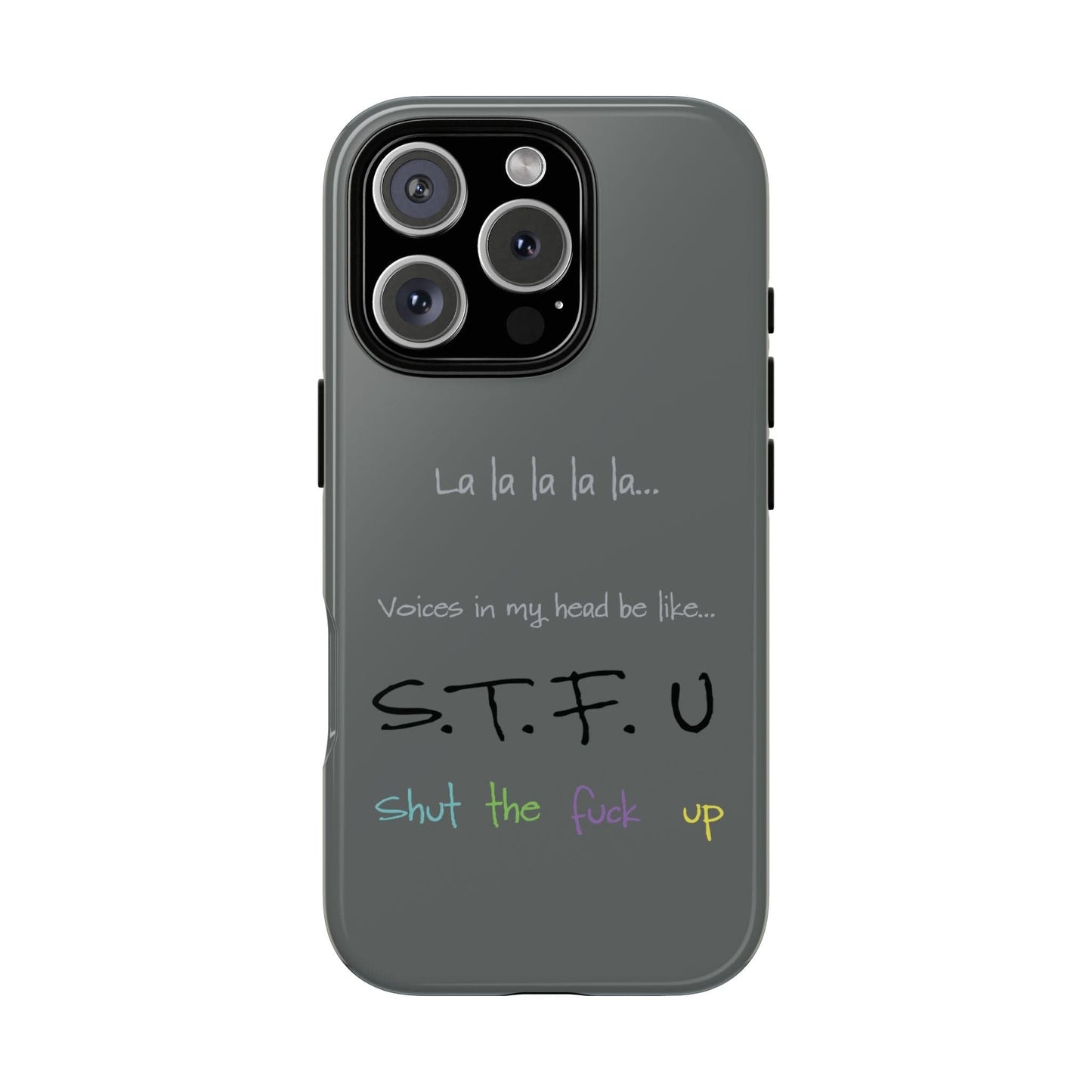 Printify Phone Case iPhone 16 Pro / Glossy Shut the fuck up iphone Case